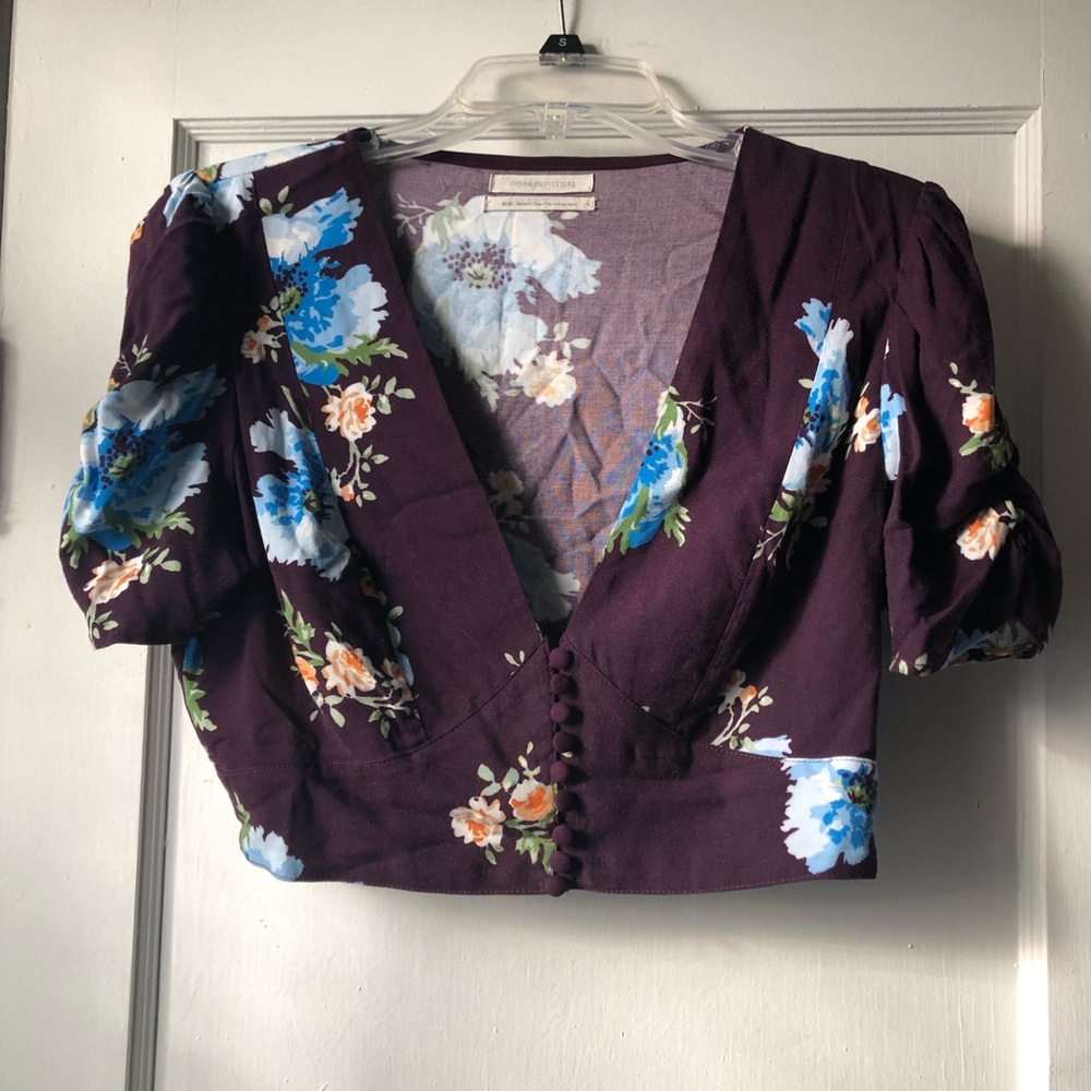 UO floral crop top